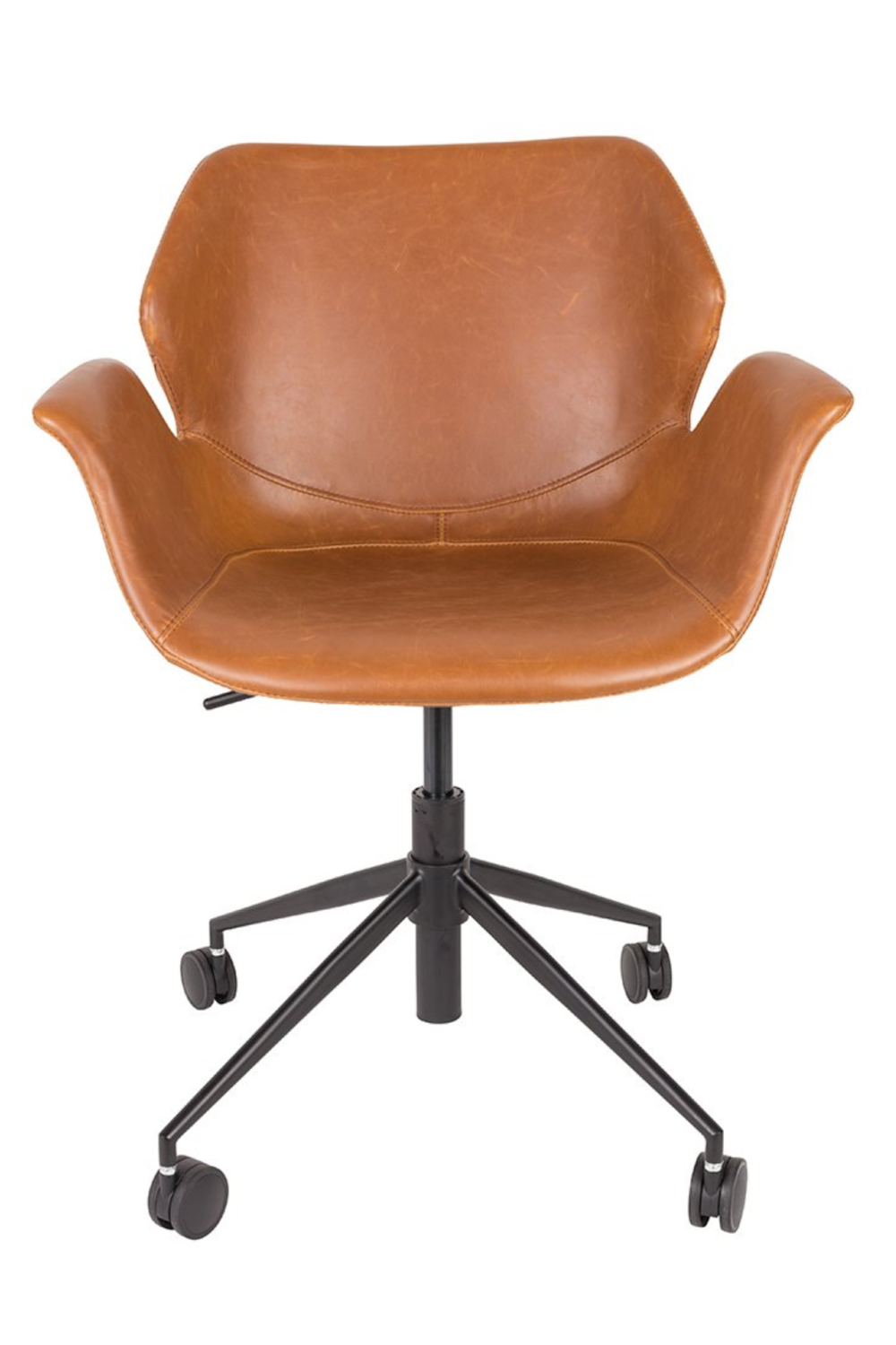 Chaise de bureau pivotante en cuir