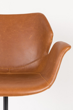 Chaise de bureau pivotante en cuir