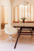 Fauteuil pivotant rembourré