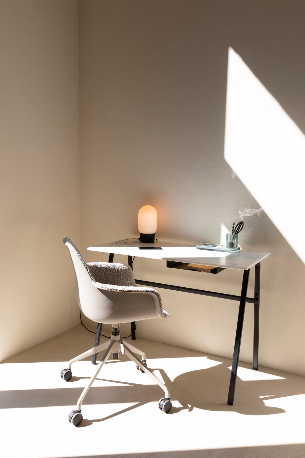 Fauteuil pivotant rembourré