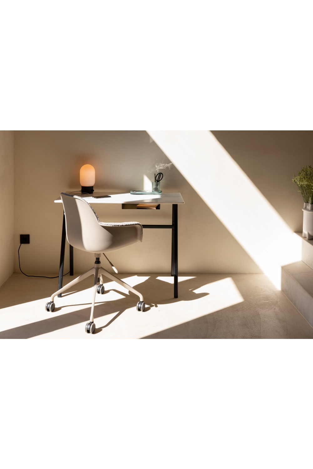 Fauteuil pivotant rembourré