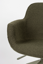 Fauteuil pivotant rembourré