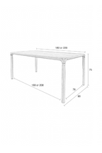 Table de salle à manger en bois laqué (P)