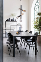 Table à manger en bois laqué (G)