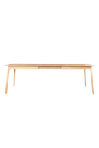 Table de salle à manger extensible en bois naturel (G)