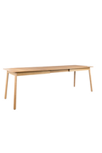 Table de salle à manger extensible en bois naturel (G)