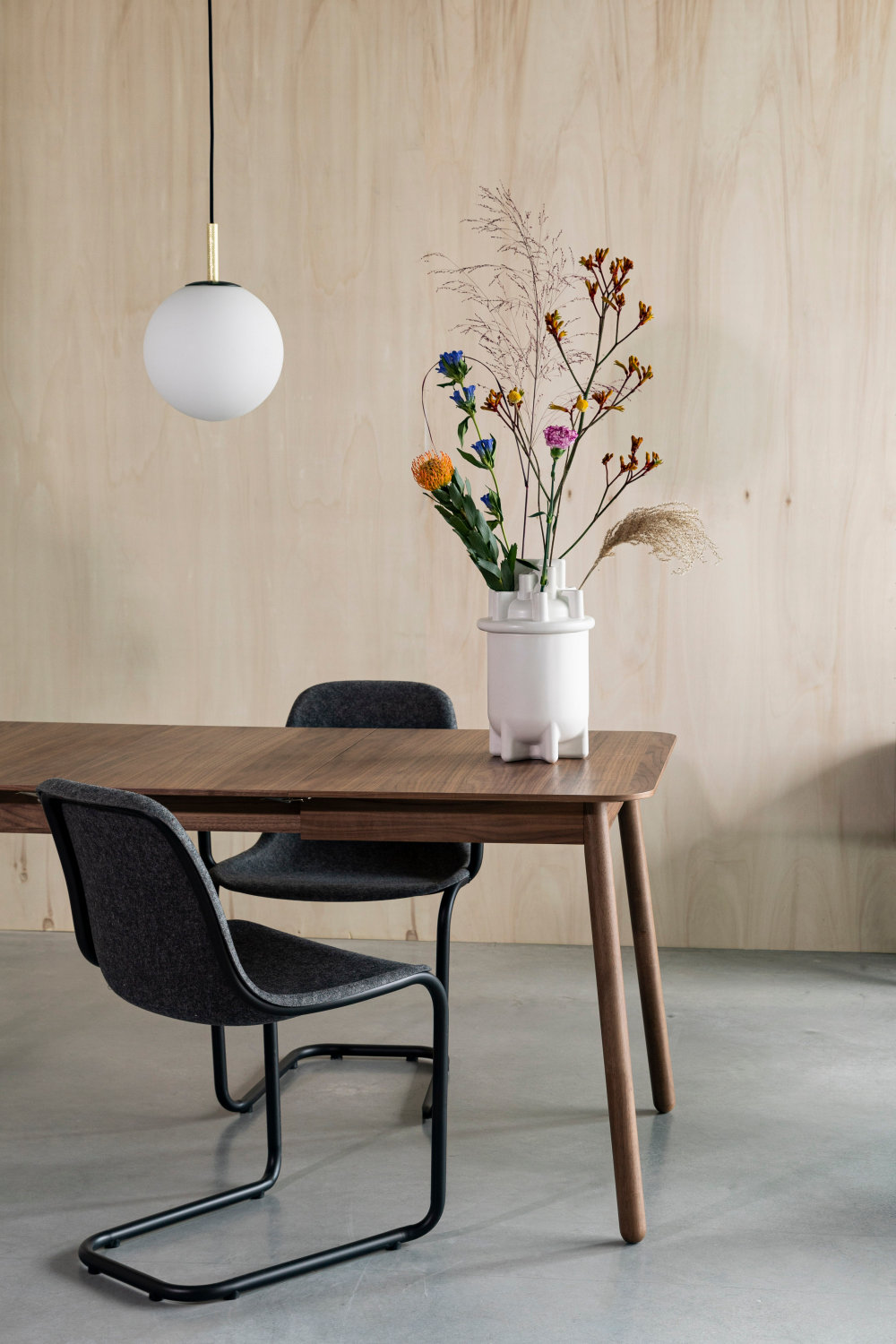 Table à manger extensible en noyer