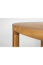 Table à manger en chêne à rainure en V