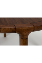 Table à manger ronde en noyer