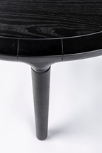 Table à manger ronde noire