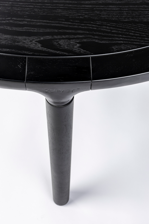 Table à manger ronde noire