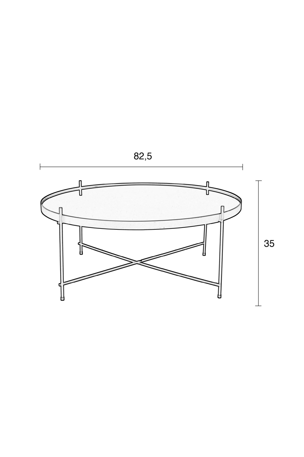 Table d'appoint ronde (Très grande)