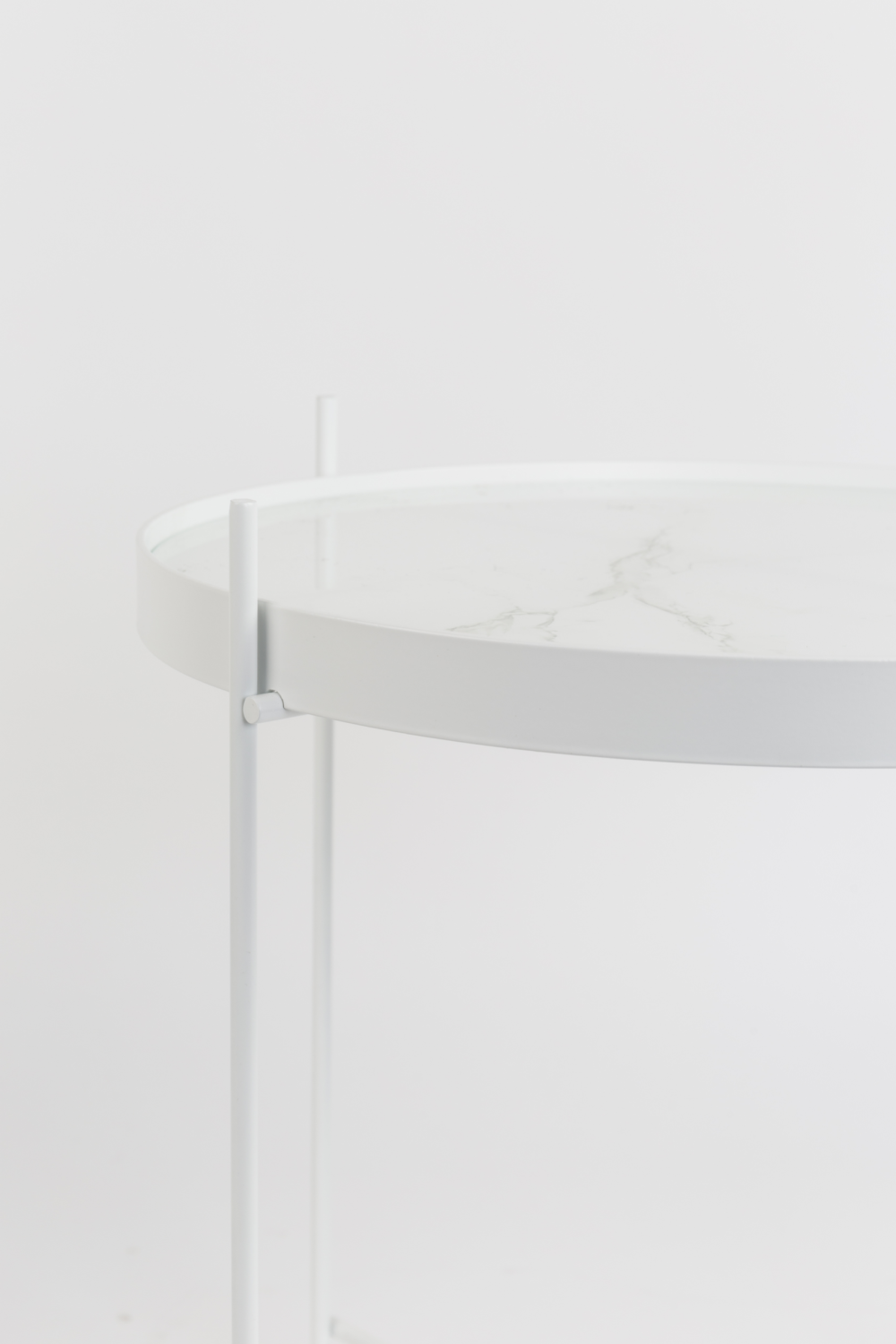 Table d'appoint détachable en marbre