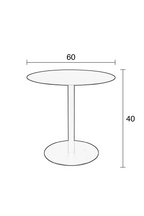 Table d'appoint ronde noire (M)