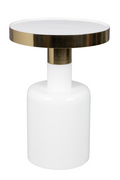 Table d'appoint en métal émaillé