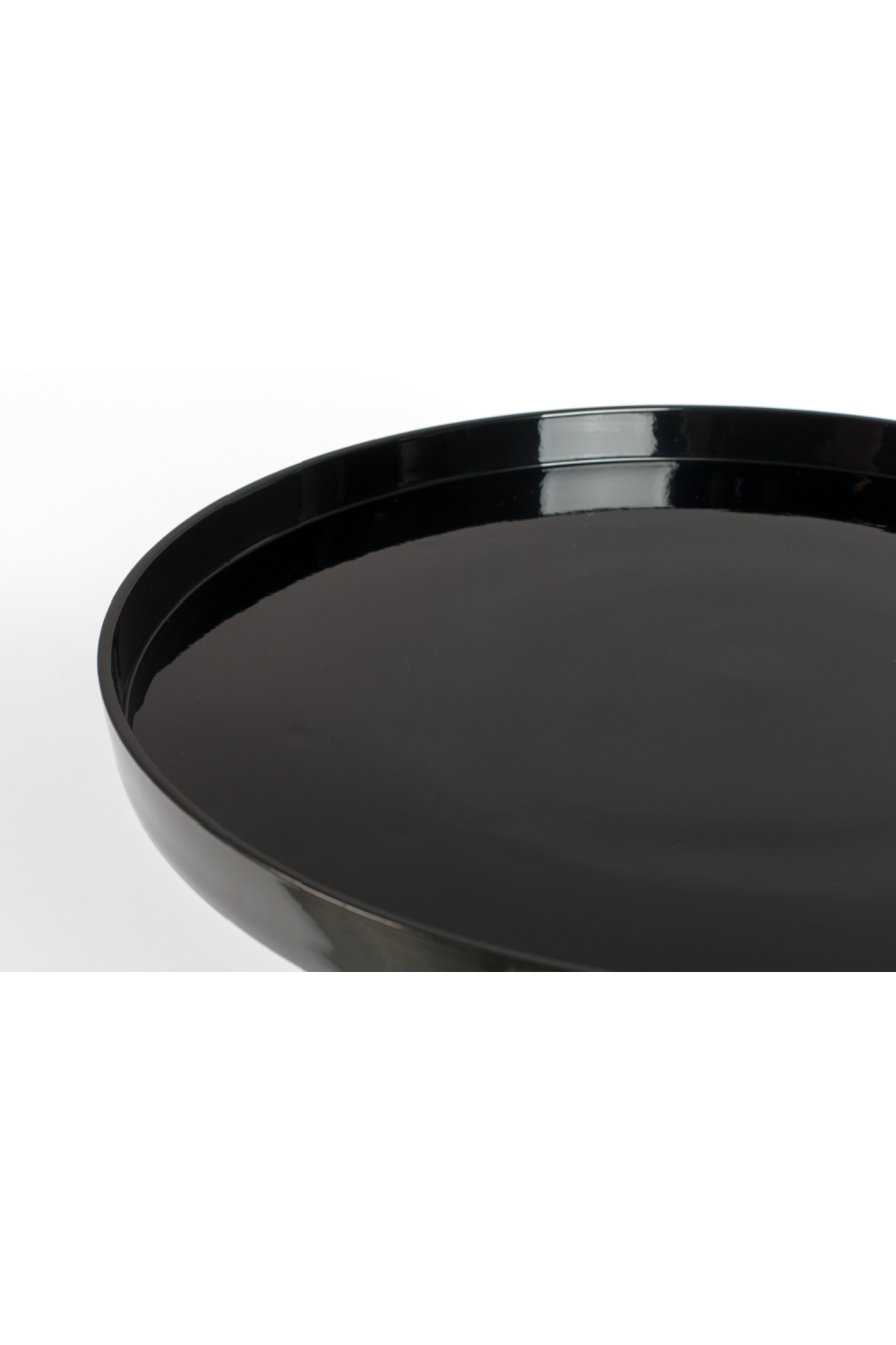 Table d'appoint noire sur pied