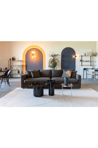 Table d'appoint noire sur pied