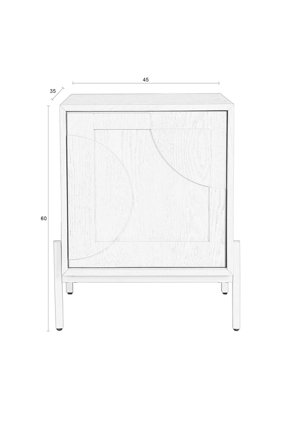 Table d'appoint chêne beige