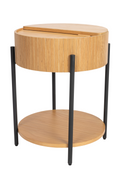 Table d'appoint ronde en chêne