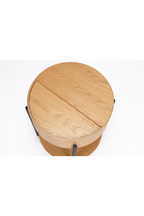 Table d'appoint ronde en chêne