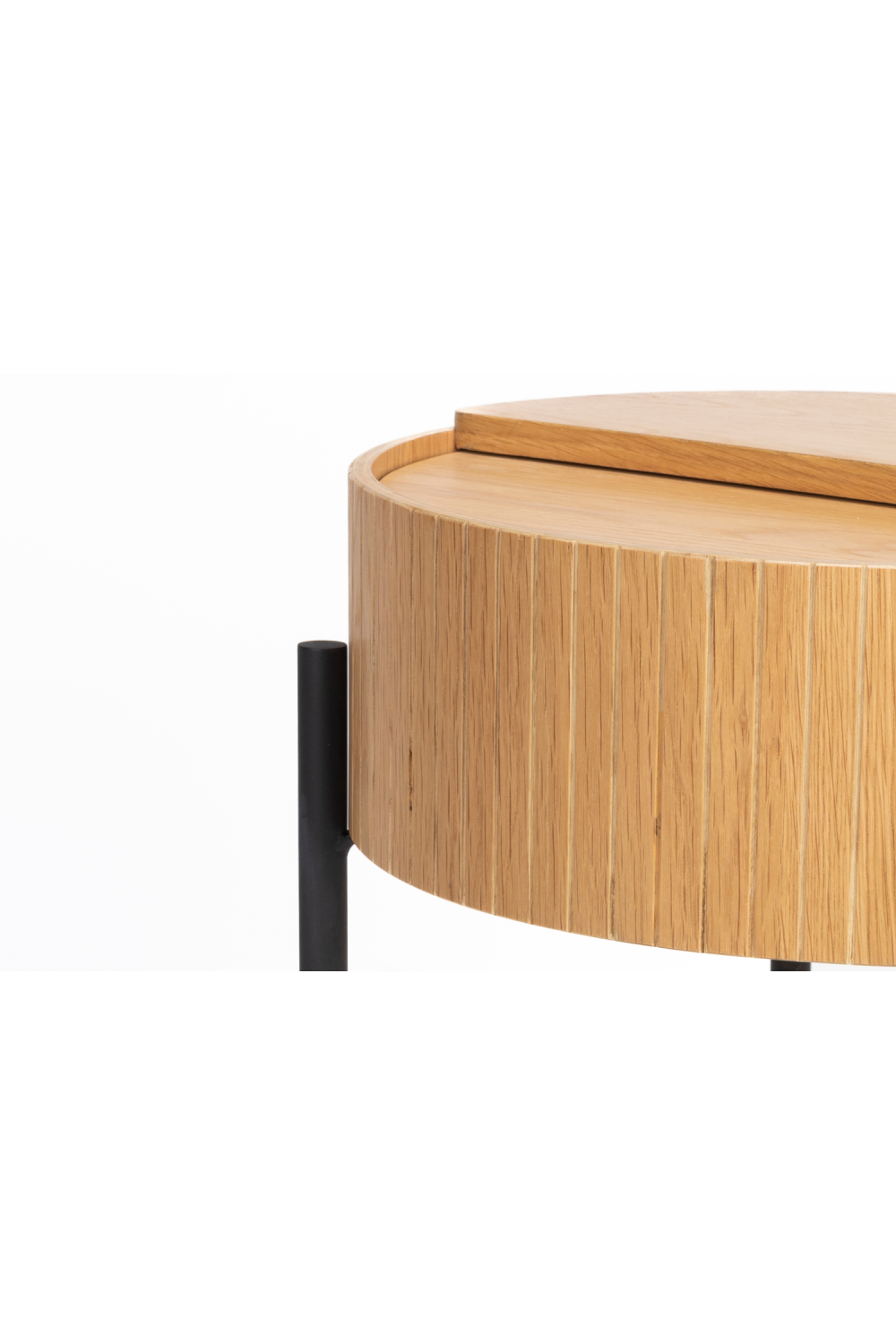 Table d'appoint ronde en chêne