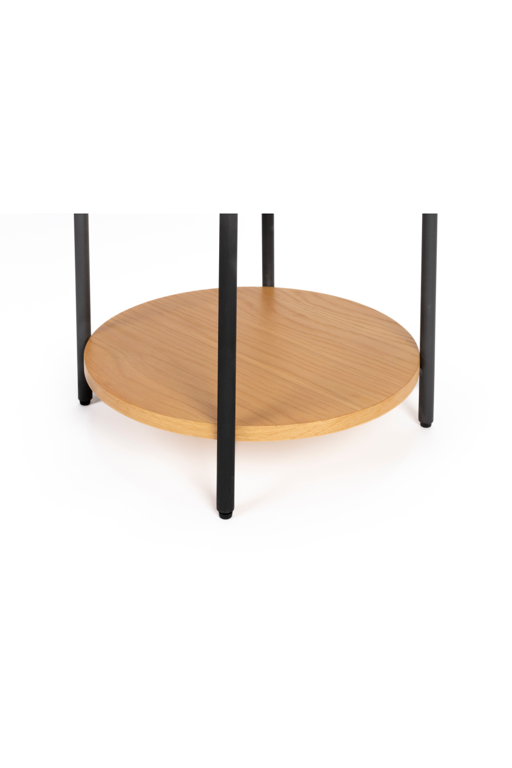 Table d'appoint ronde en chêne