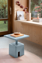 Table d'appoint carrée en fer
