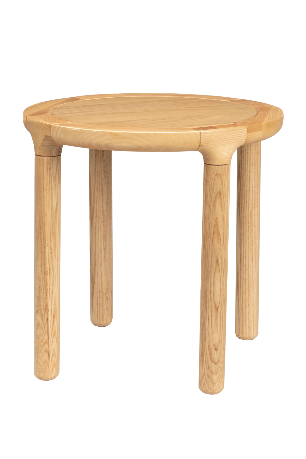 Table d'appoint ronde en chêne