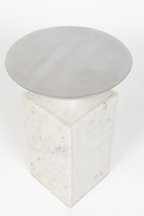 Table d'appoint géométrique en marbre