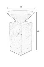 Table d'appoint géométrique en marbre