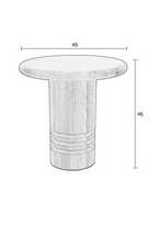 Table d'appoint socle en bois