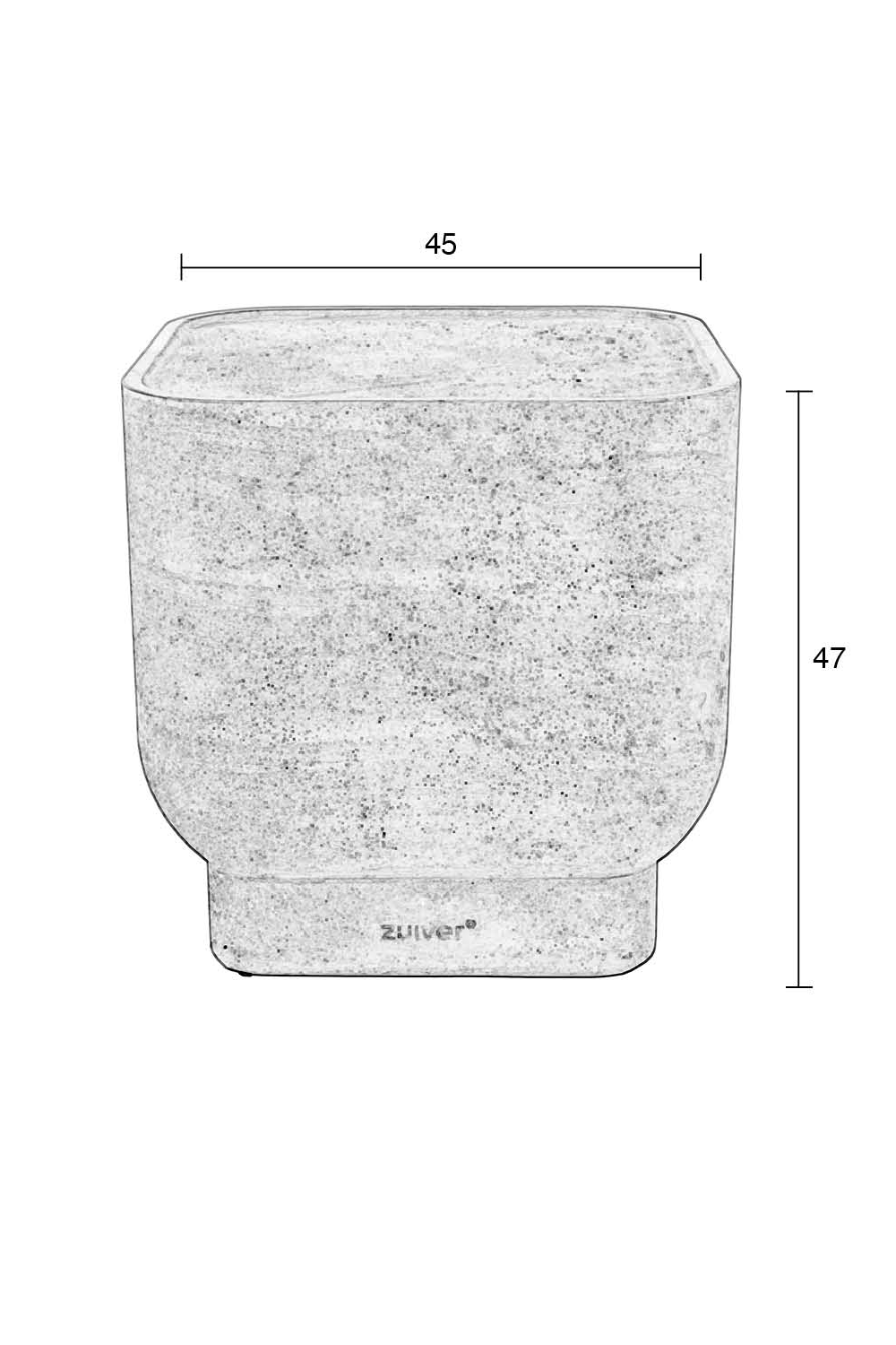 Table d'appoint minimaliste en travertin