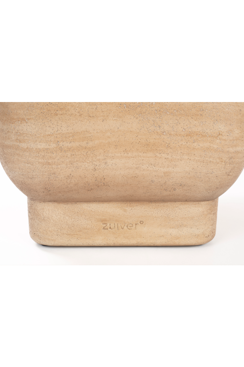 Table d'appoint minimaliste en travertin