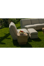 Table d'appoint minimaliste en travertin