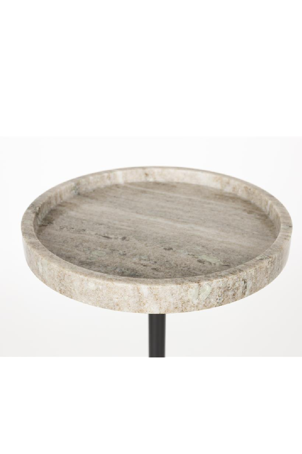 Table d'appoint en marbre marron