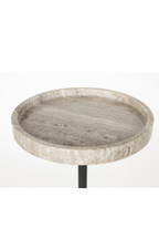 Table d'appoint en marbre marron