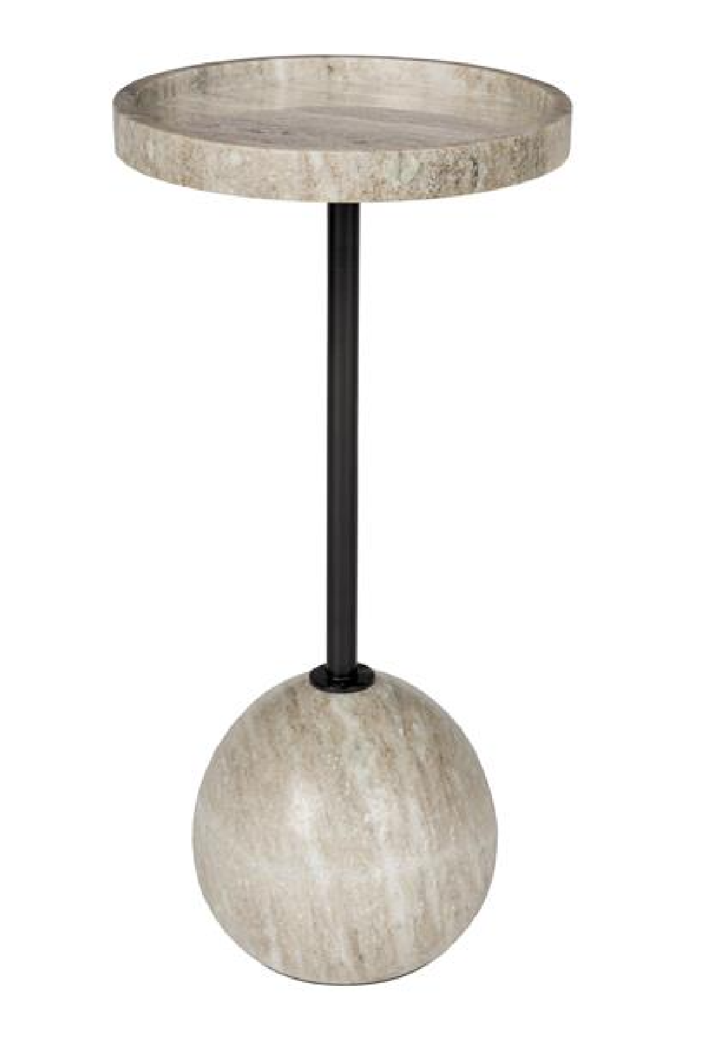 Table d'appoint en marbre marron
