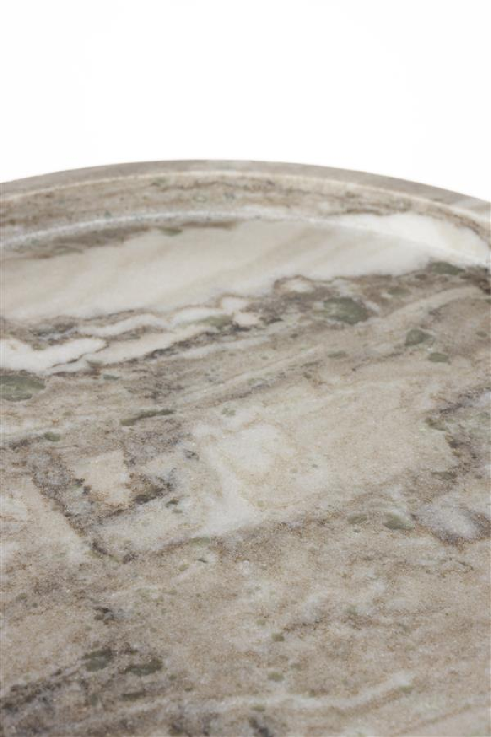 Table d'appoint trépied en marbre brun