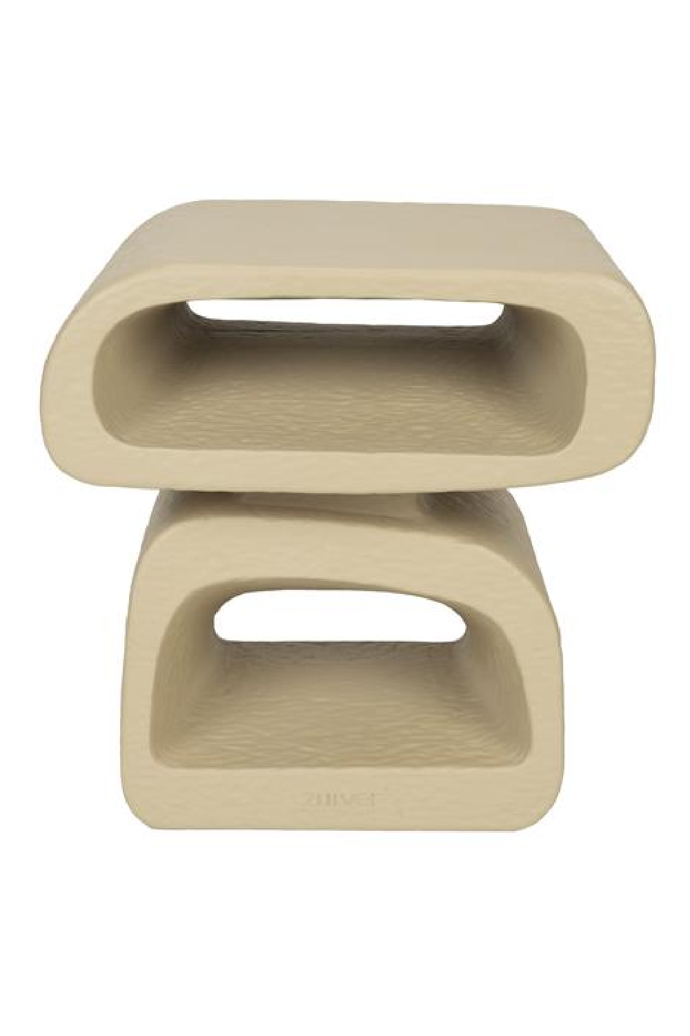 Table d'appoint en résine beige