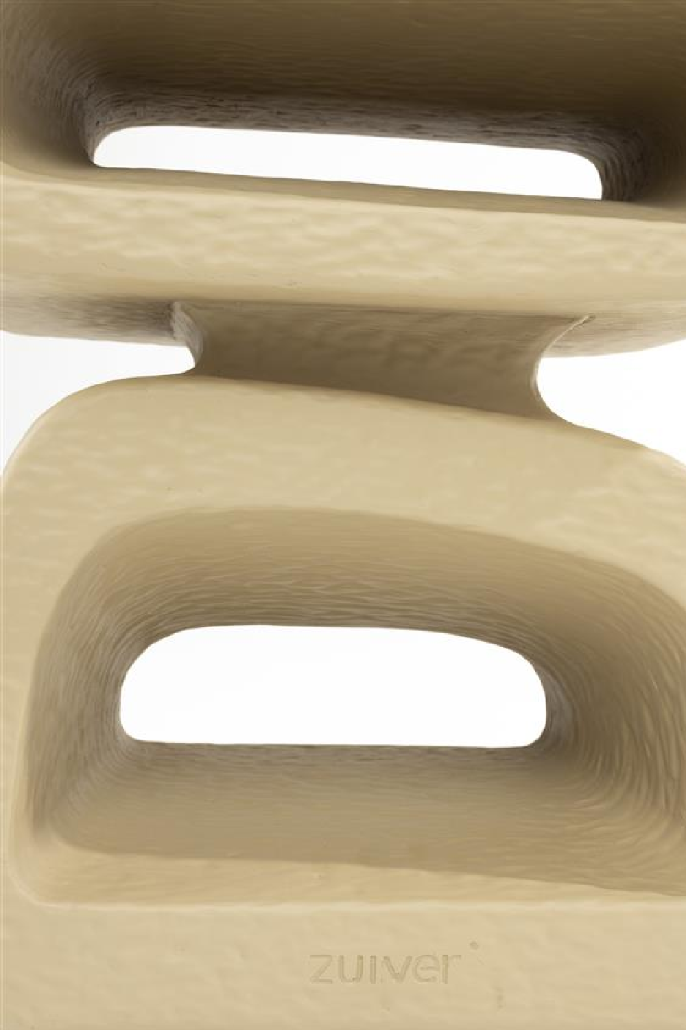 Table d'appoint en résine beige