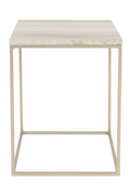 Table d'appoint en marbre gris