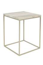 Table d'appoint en marbre gris