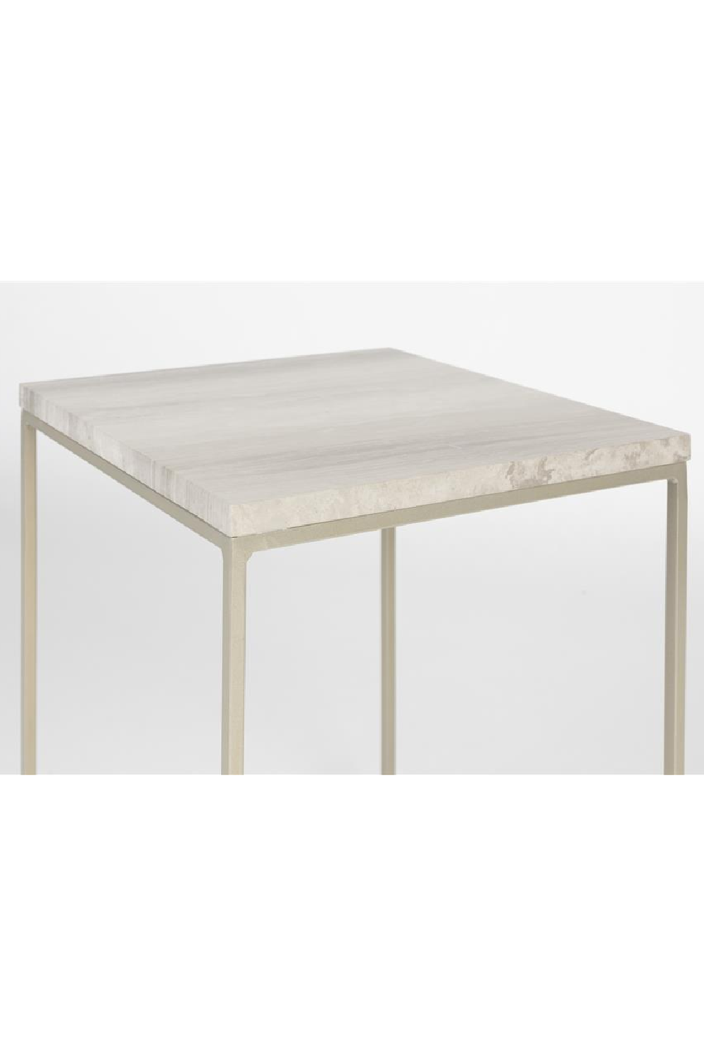 Table d'appoint en marbre gris