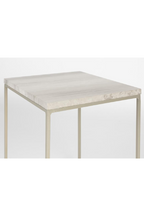 Table d'appoint en marbre gris
