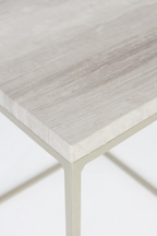 Table d'appoint en marbre gris