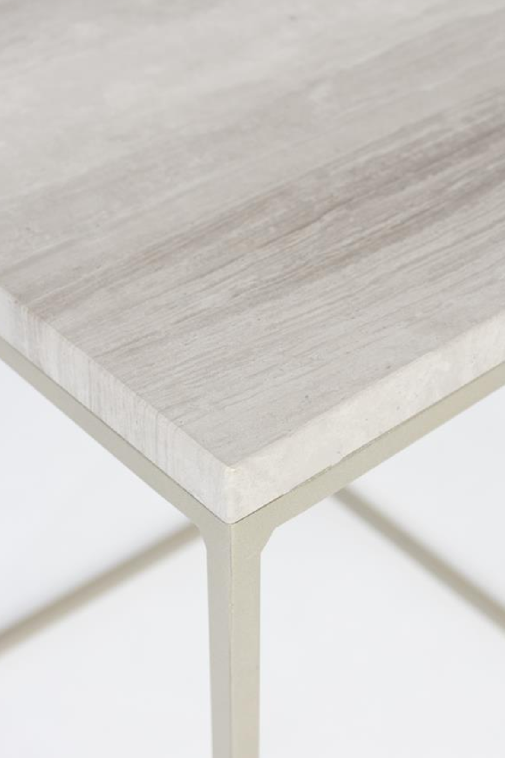 Table d'appoint en marbre gris