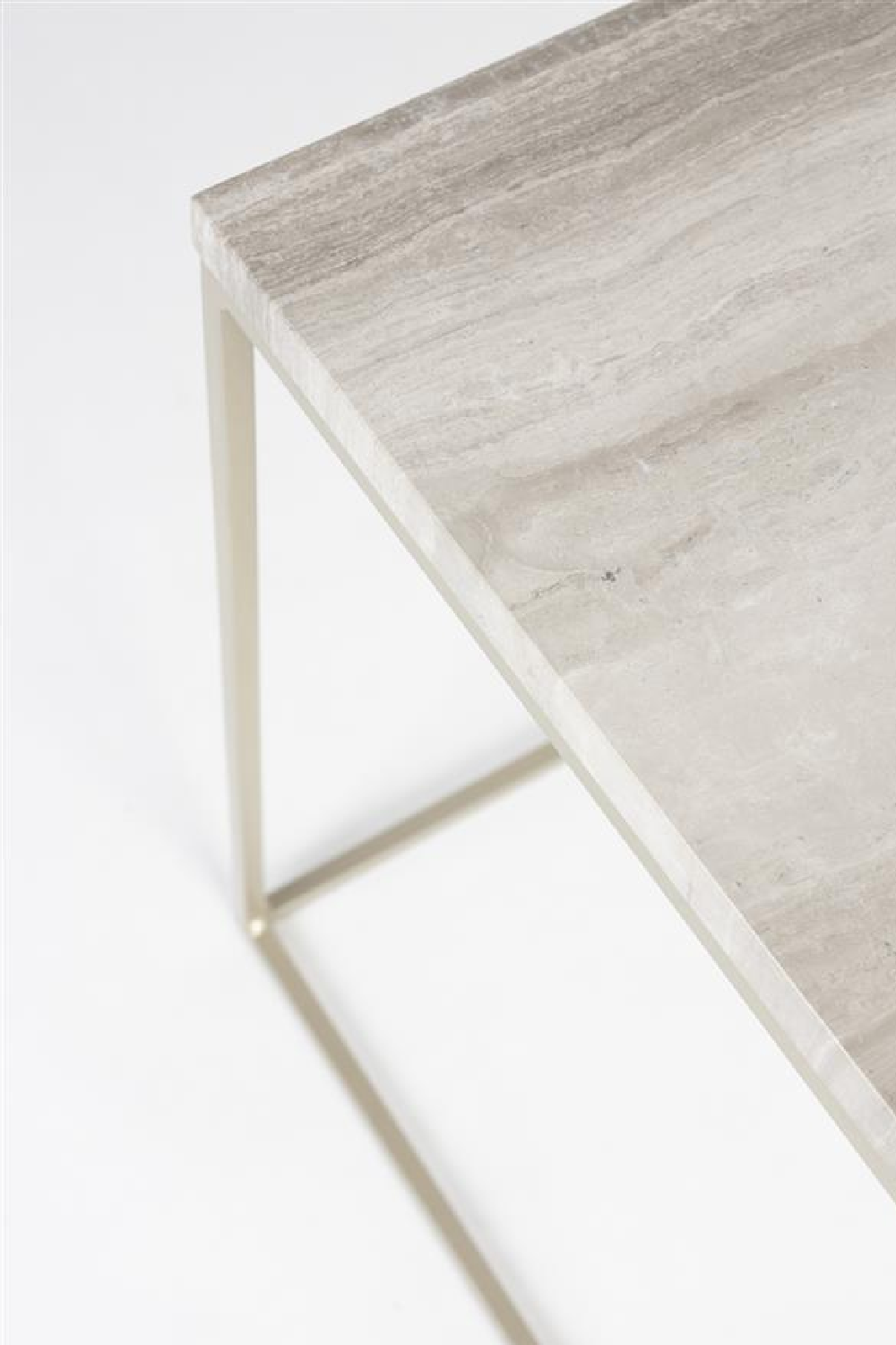 Table d'appoint en marbre gris