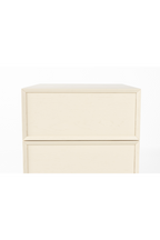 Table d'appoint blanche en bois