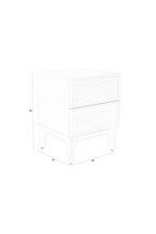 Table d'appoint blanche en bois