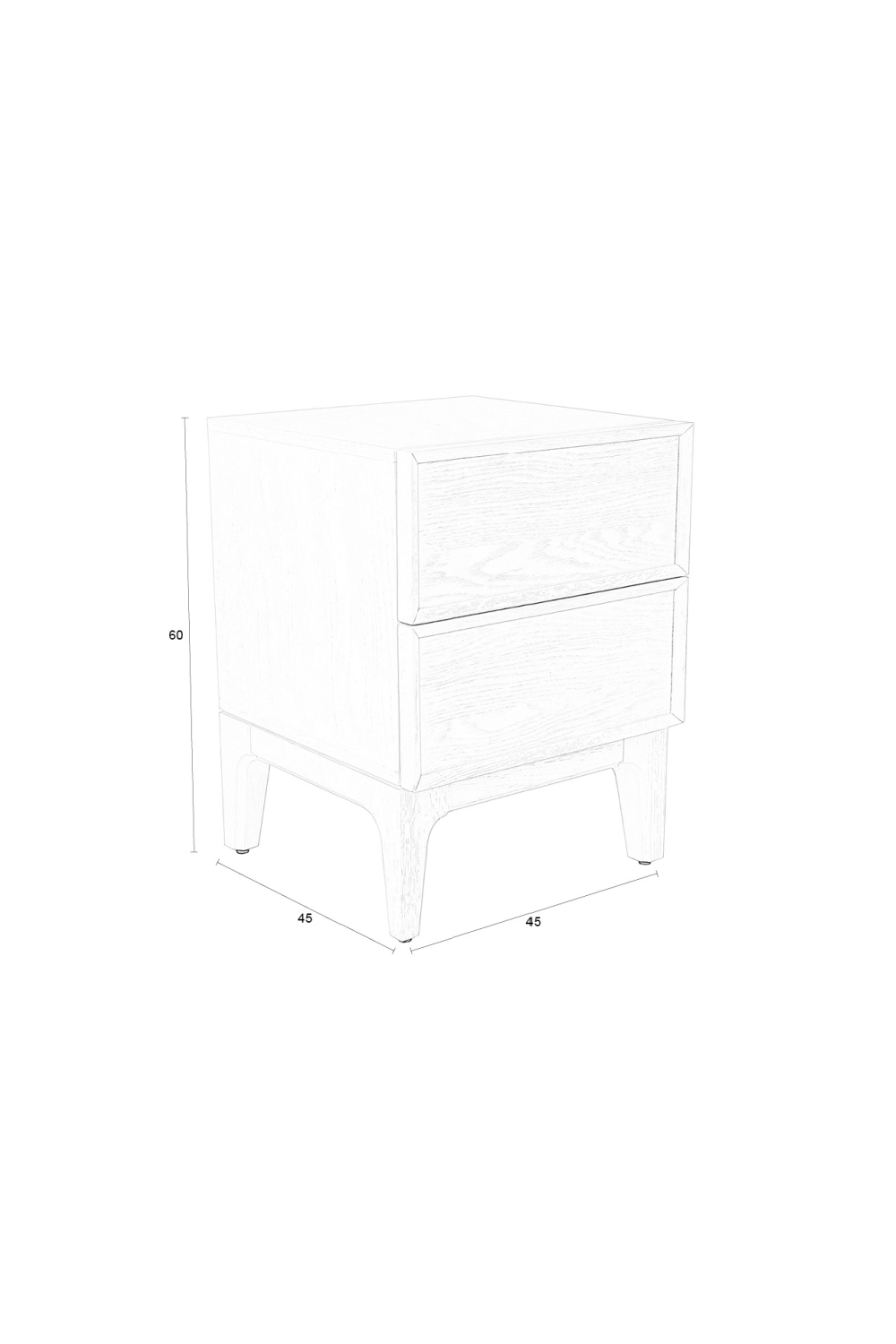 Table d'appoint blanche en bois